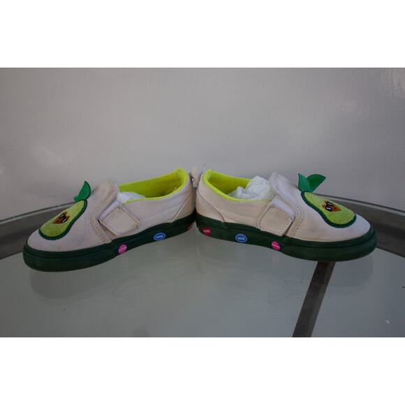 Vans Slip-On V Cado Avocado Tan Green Toddler Size 10 - Picture 6 of 10